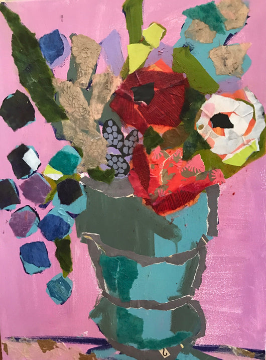 Lucy's Flowers - 24x24