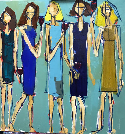 Girls Night Out - 24x24