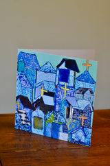 Let's Go Home Notecards - Blue - 8 Pack