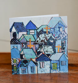 Let's Go Home Notecards - Blue - 8 Pack