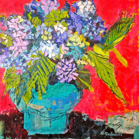 Hydrangea in Pink - 36x36