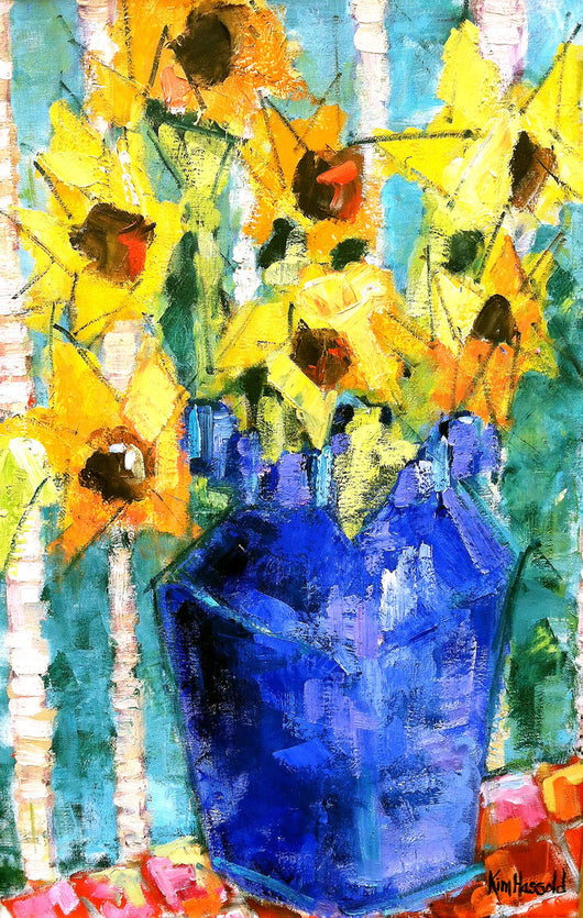 Yellow in Blue - 24x36