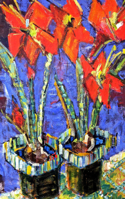Red Amaryllis - 24x36