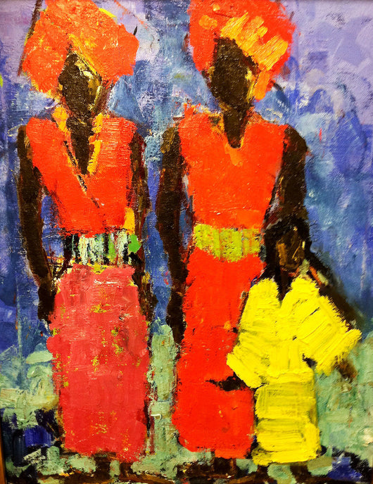Two Women and Child - 36x48