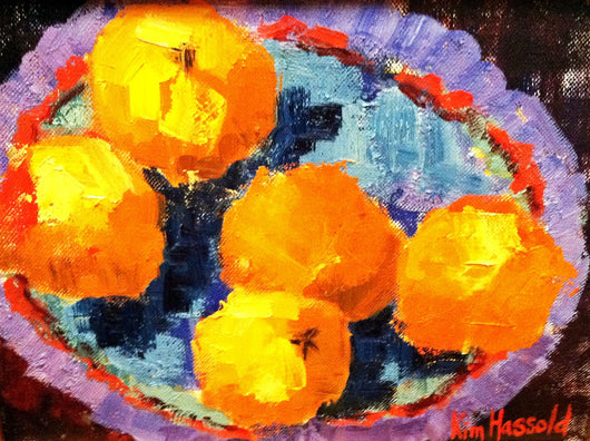 Oranges in a Bowl - 8x10